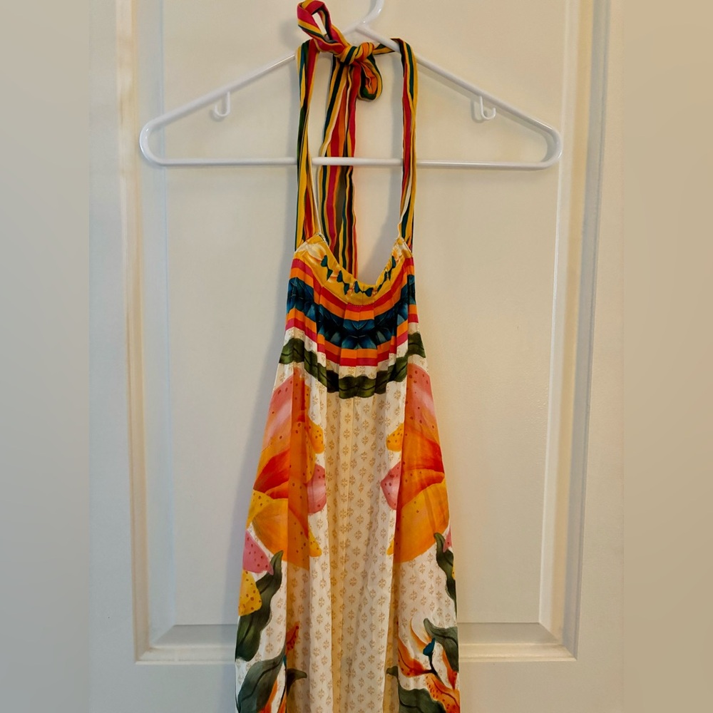 FARM Rio for Anthropologie High Neck Wide Leg Jumpsuit Size Medium - Picture 7 of 11